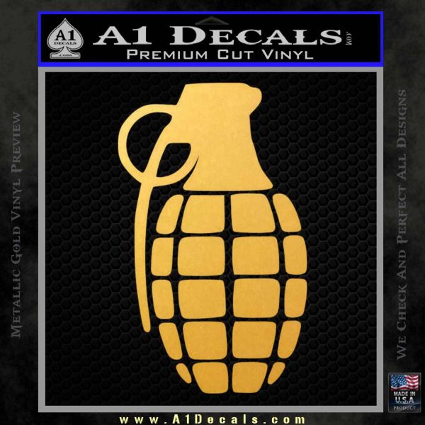 Grenade Decal Sticker » A1 Decals