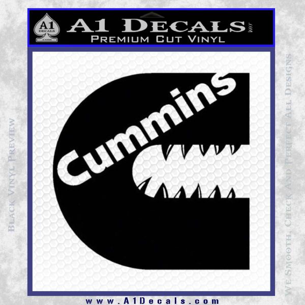 Cummins Teeth Decal Sticker Diesel » A1 Decals