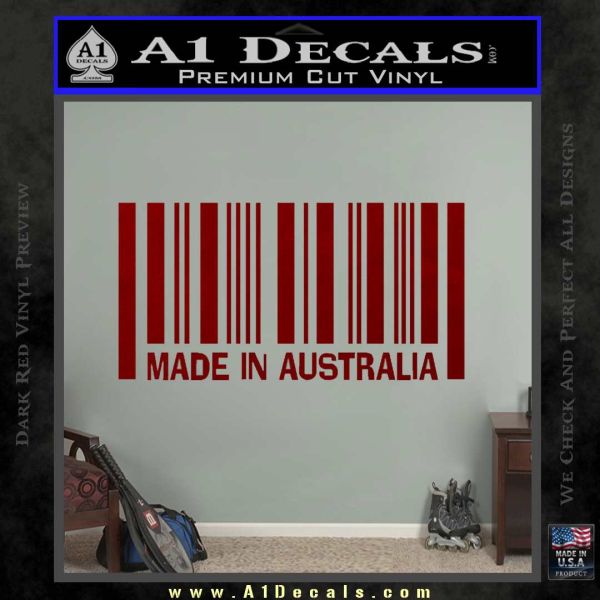 Made In Australia Decal Sticker » A1 Decals