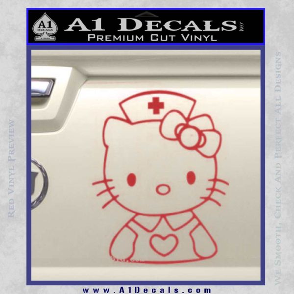 Hello Kitty Nurse Decal Sticker » A1 Decals