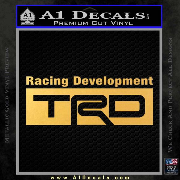 Toyota racing development decal