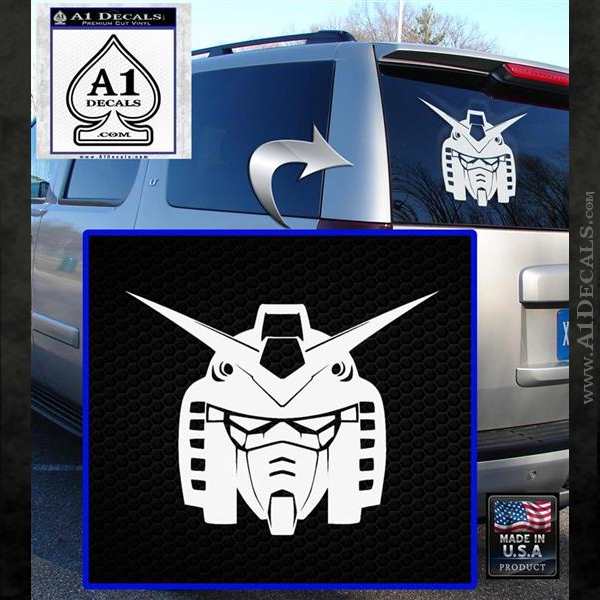 Gundam RX78 Head Decal Sticker » A1 Decals