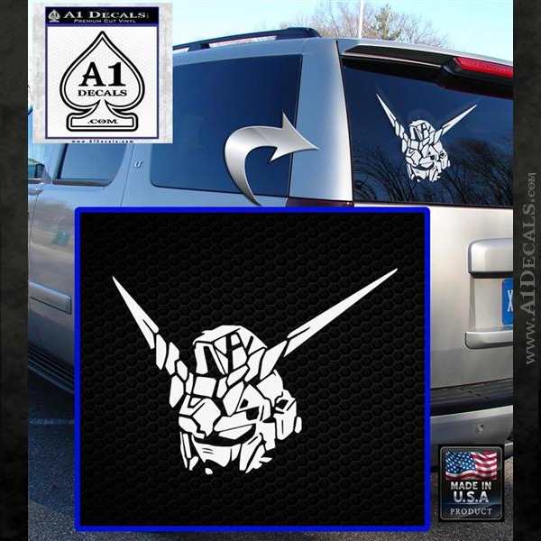 Unicorn Gundam RX0 Head Decal Sticker » A1 Decals