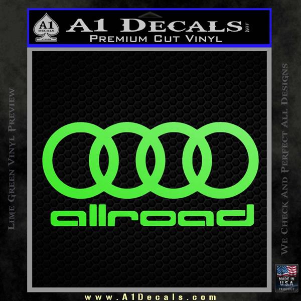 Audi Allroad Rings Decal Sticker » A1 Decals
