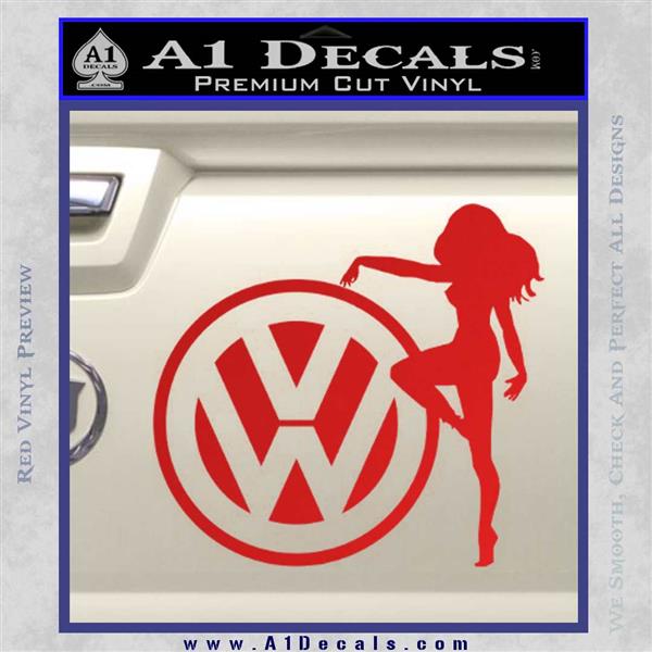VW Girl Sexy D1 Decal Sticker » A1 Decals