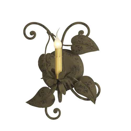 European Wrought Iron Leaves Wall Sconce Copper Sinks, Pedicure Bowls