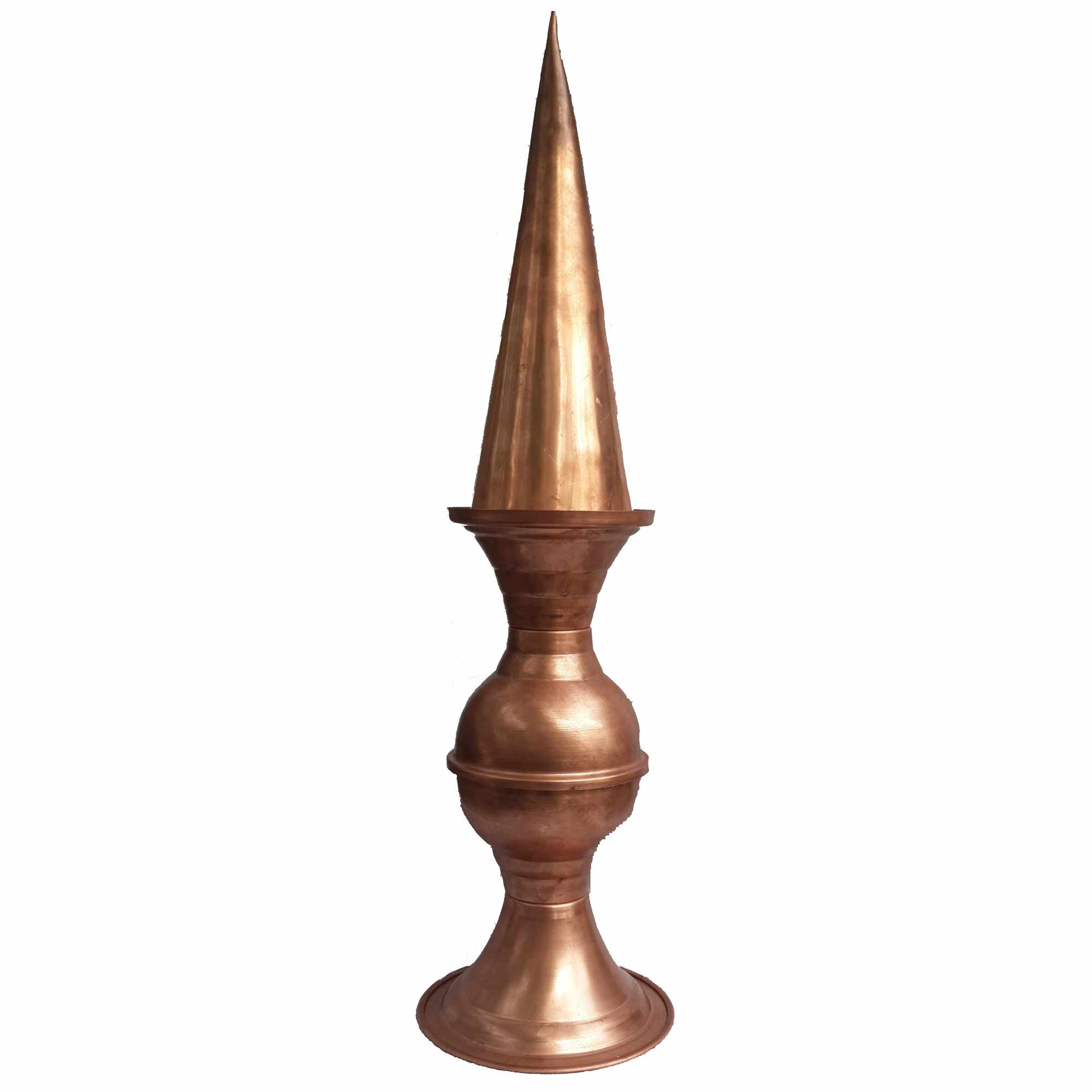 HAND Made Satin Copper Ornamental Roof Finial Decor