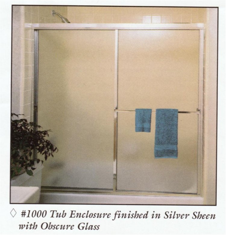 A1 On Track Tub Shower Doors