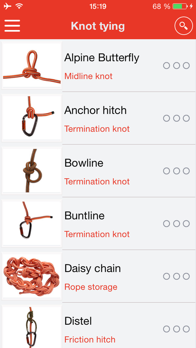 Knot Tying Climbing Arborist. Video Instruction How to tie a Knot (ios)