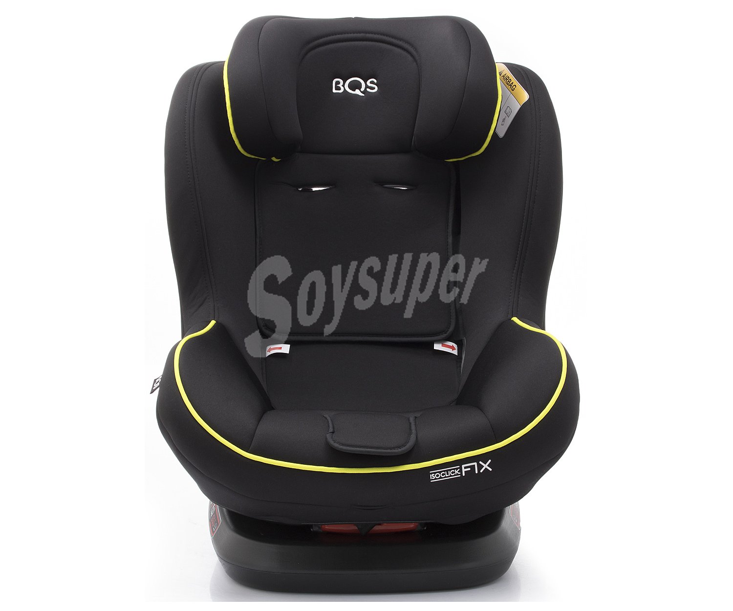 BQS Silla de auto para grupo 0/1/2 a contramarcha, color negro y verde