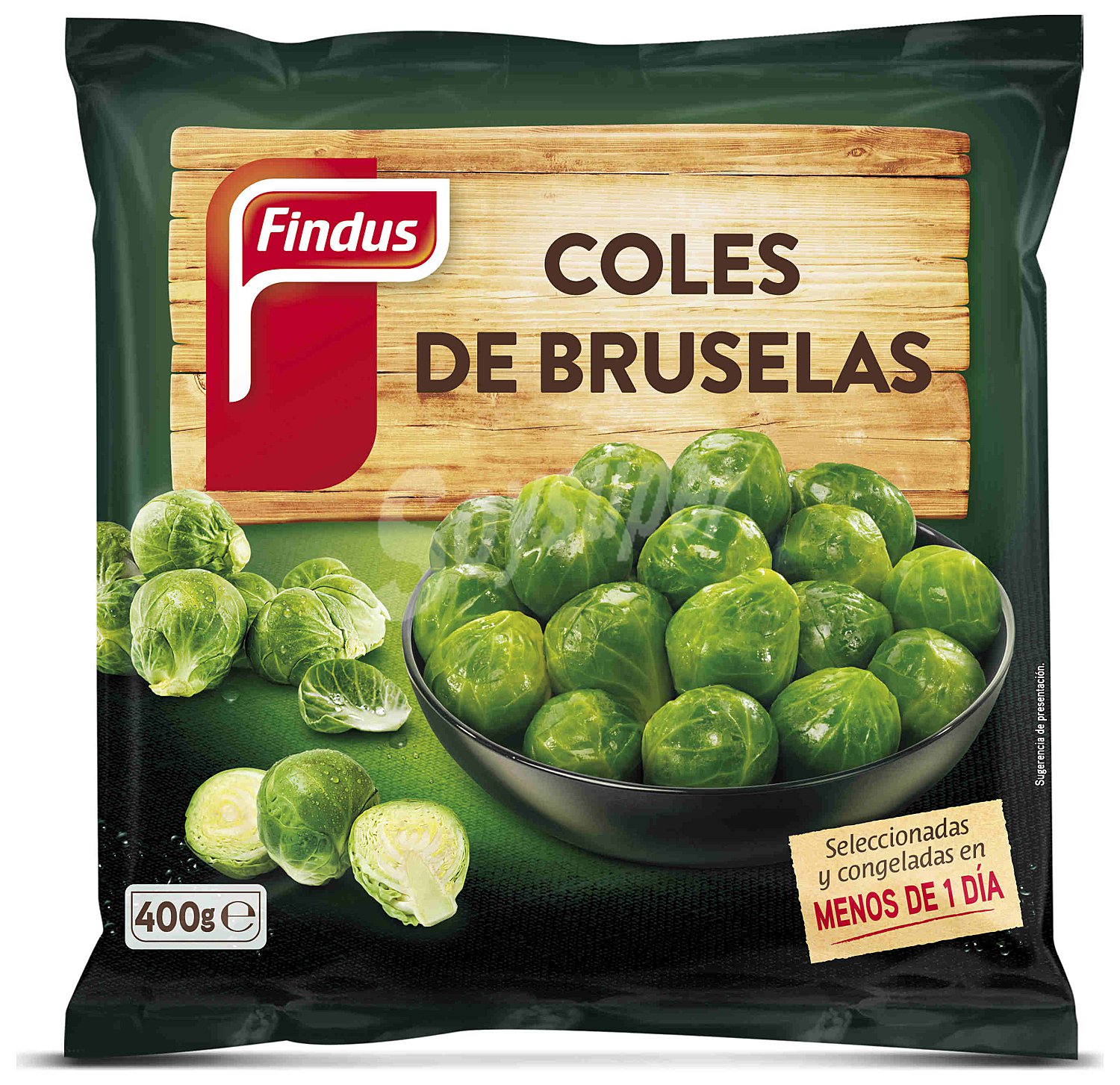 Findus Coles de Bruselas seleccionadas y congeladas en menos de 1 días