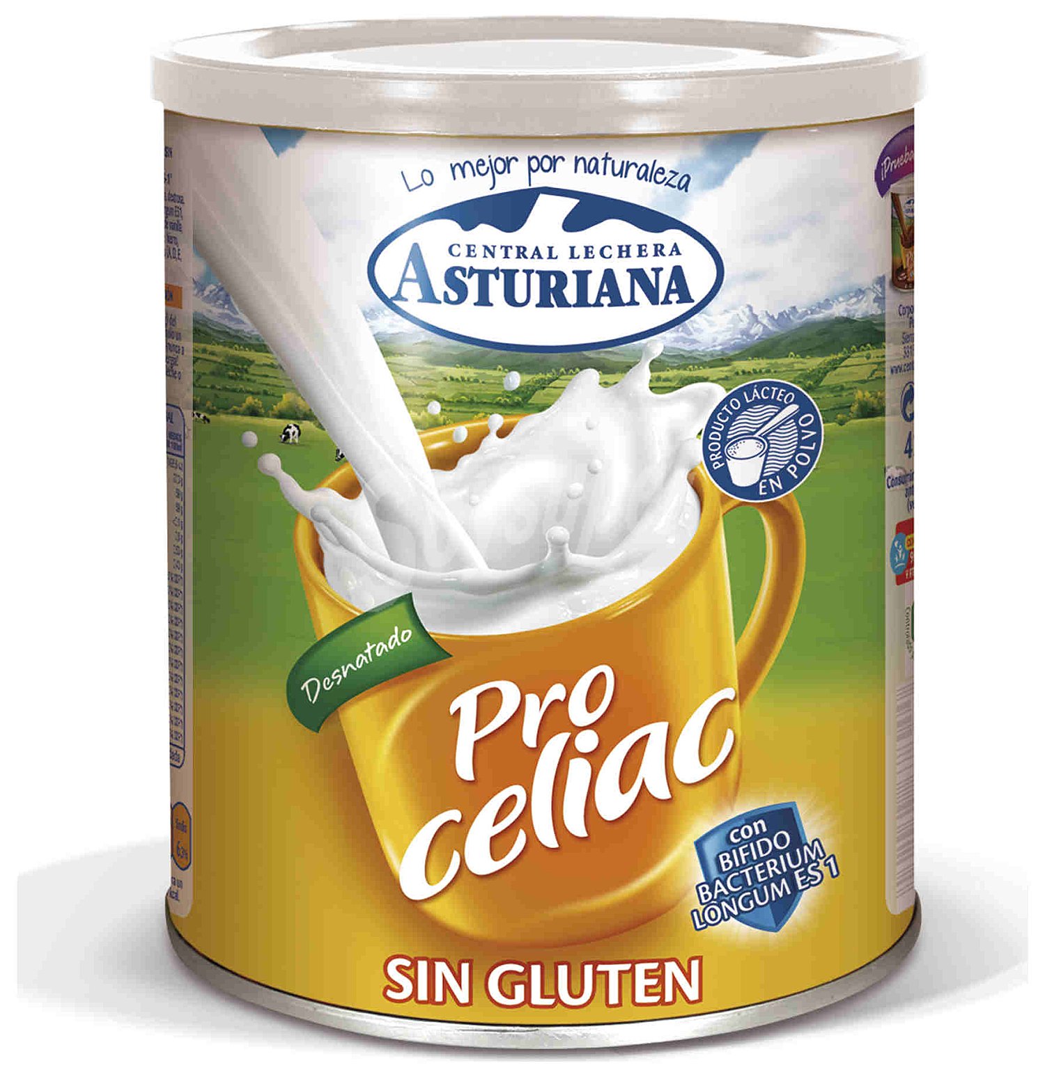 Central Lechera Asturiana Leche en polvo desnatada enriquecida sin