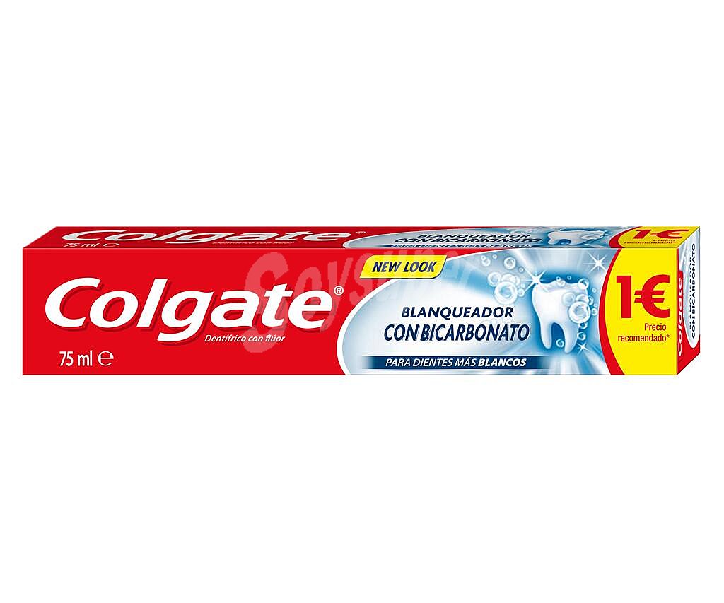 Colgate Pasta de dientes con flúor, bicarbonato y acción blanqueadora 75 ml