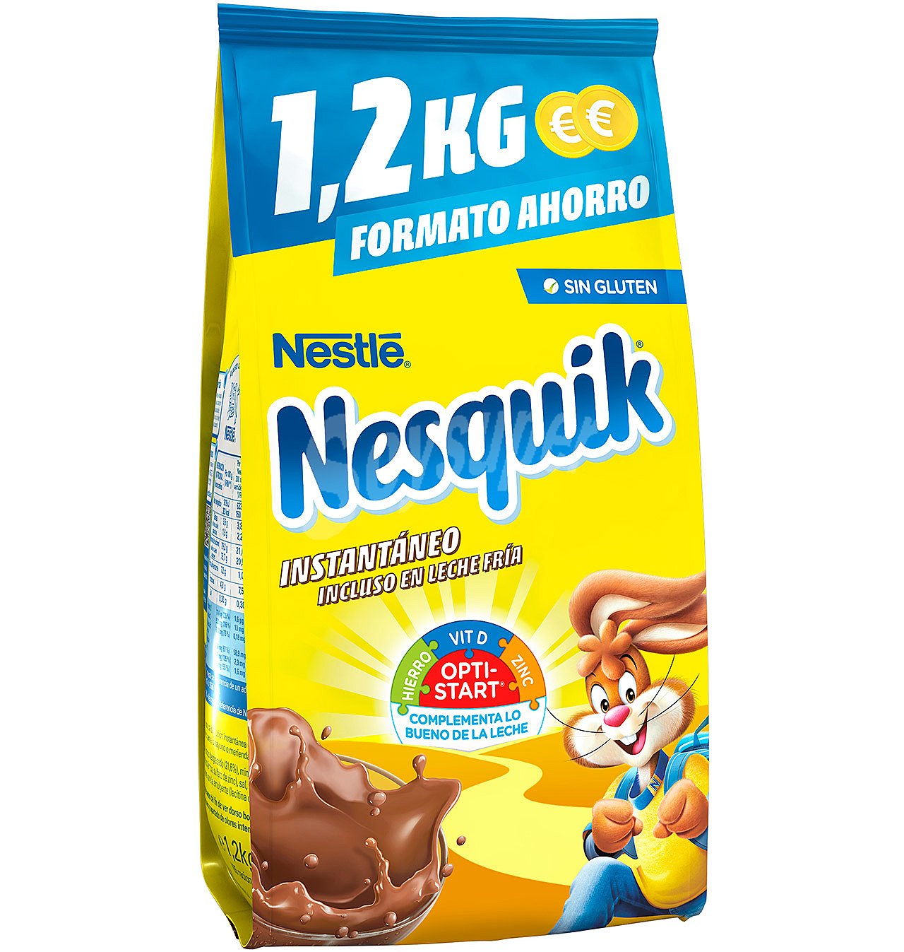 Nesquik Nestlé Cacao en polvo Bolsa de 1200 gr