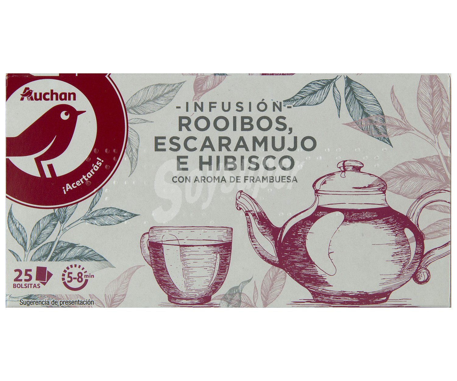 Producto Alcampo Infusión de rooibos, escaramujo e hibisco con sabor a