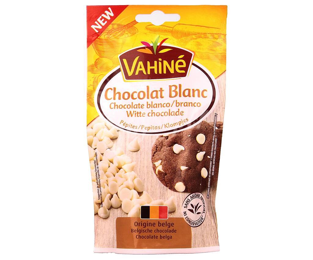 Vahiné Pepitas de chocolate belga blanco 100 g