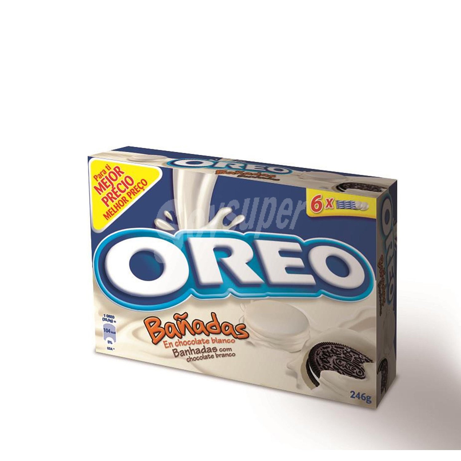 Oreo Galletas oreo bañadas chocolate blanco 246 g. Cómpralo en Soysuper