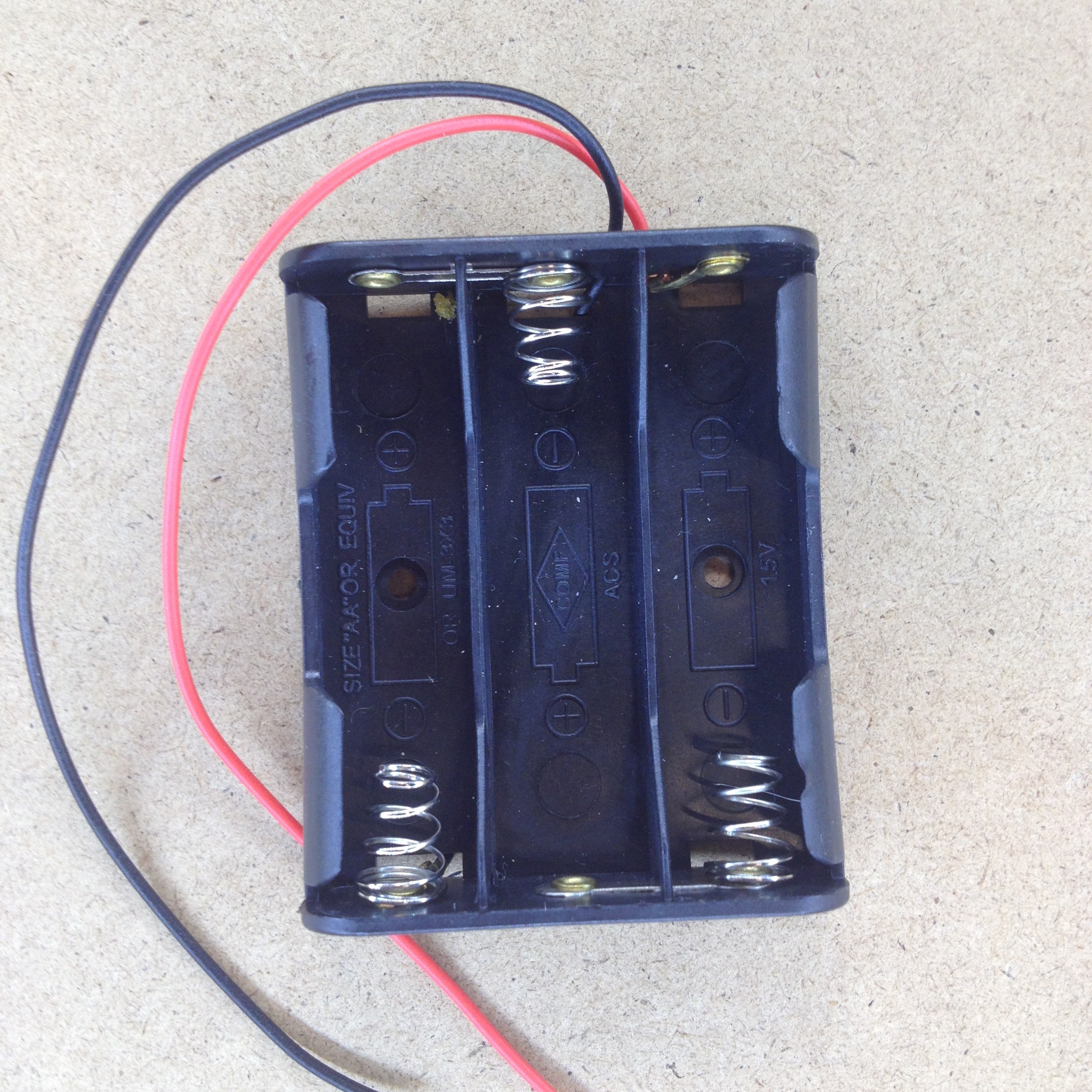 3 AA Battery Holder A2D Electronics
