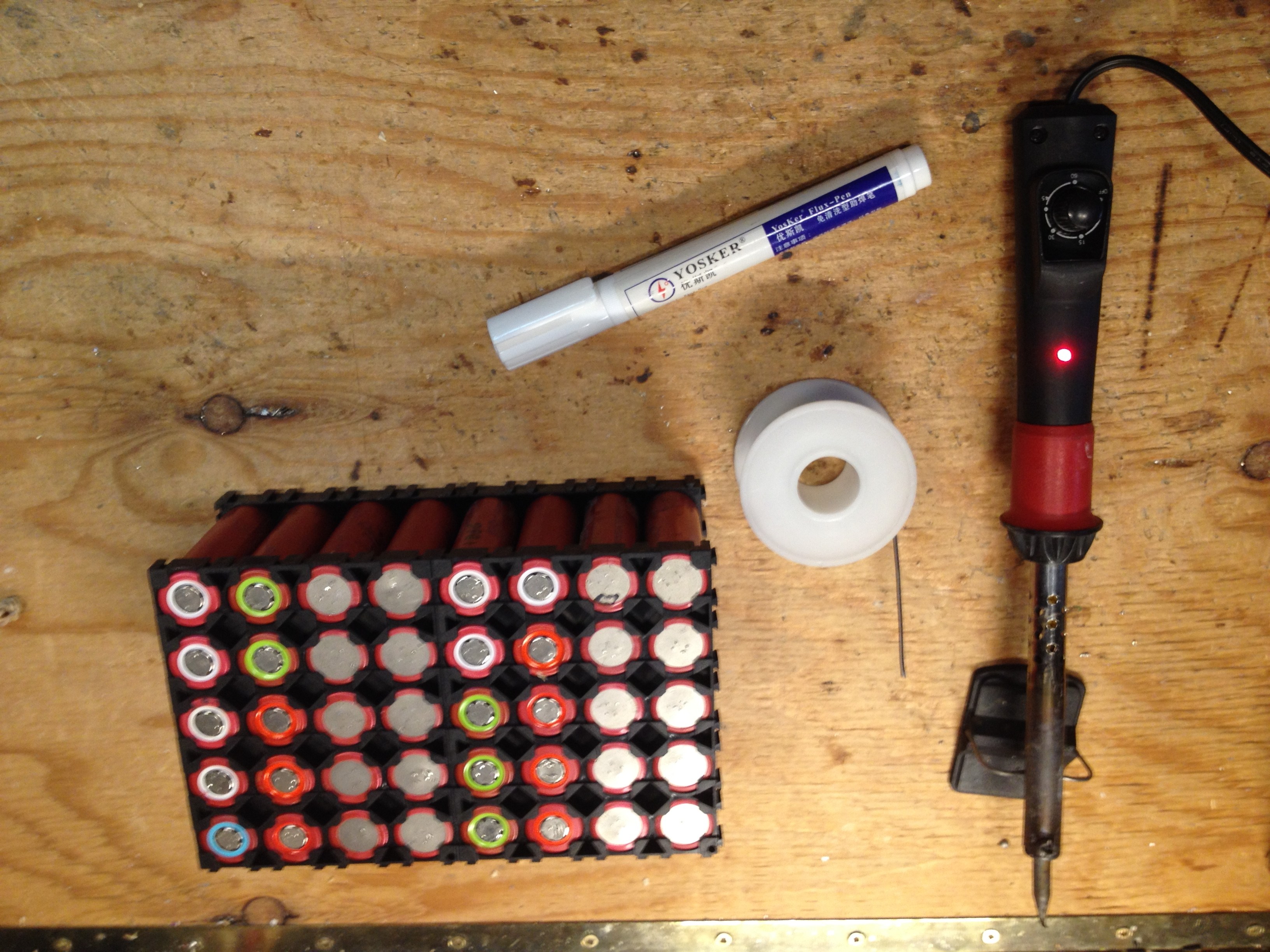 280Wh 4S 10P Liion Battery Made From Recycled Laptop Batteries A2D