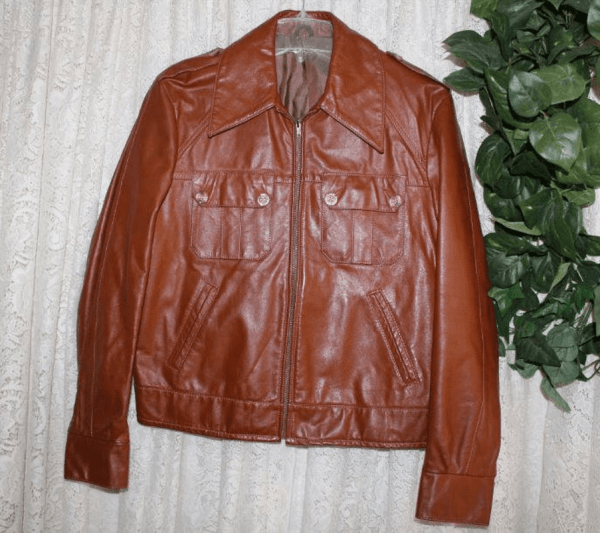Mens 60s Wellington Leather Jacket A2 Jackets