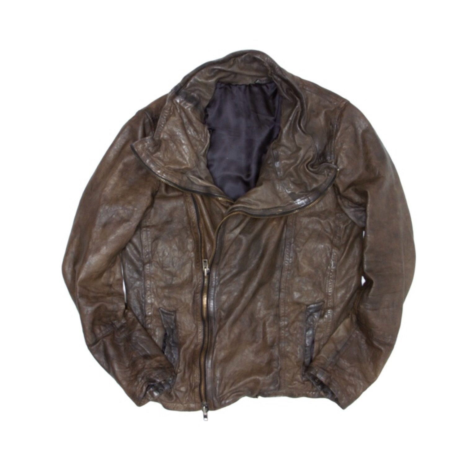 Mens All Saints Spitalfields Biker Leather Jacket A2 Jackets