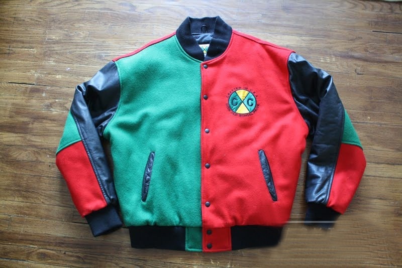 Mens 90's Cross Colours Leather Jacket A2 Jackets
