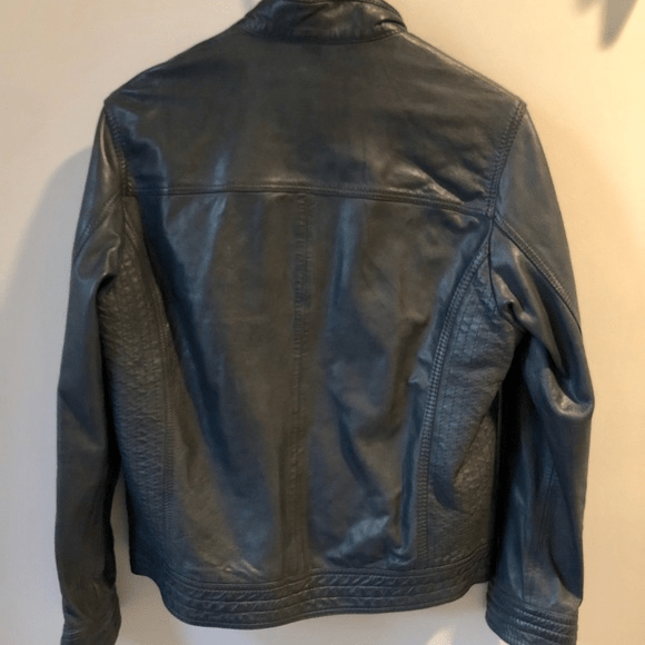 Esprit Men’s Black Leather Jacket A2 Jackets