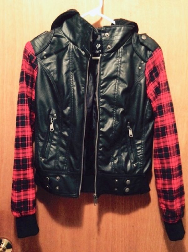 Womens Flannel Leather Jacket A2 Jackets