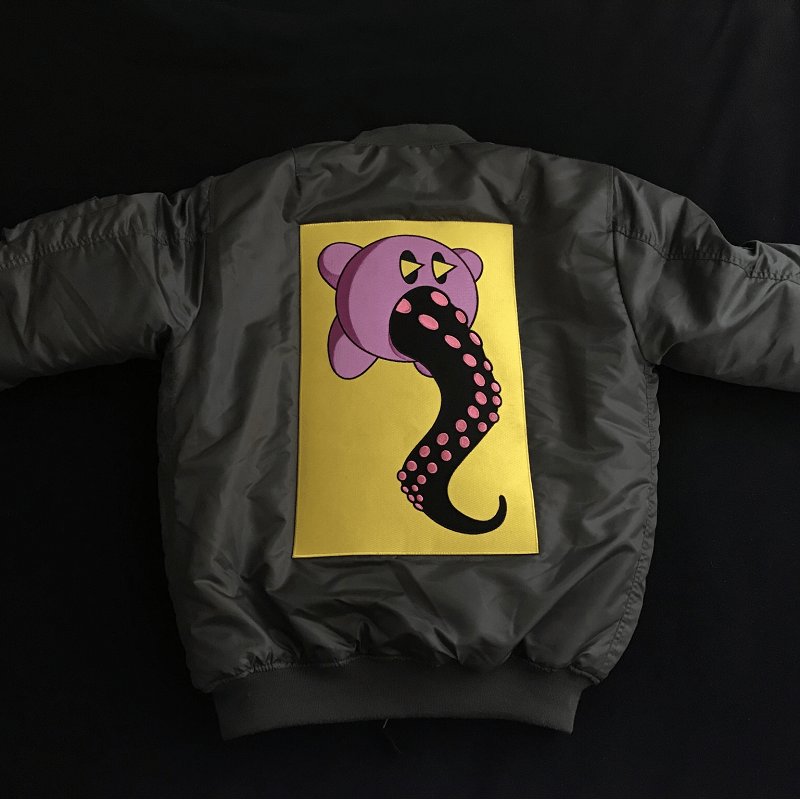Kirbstomp Tentacle Green Bomber Jacket A2 Jackets