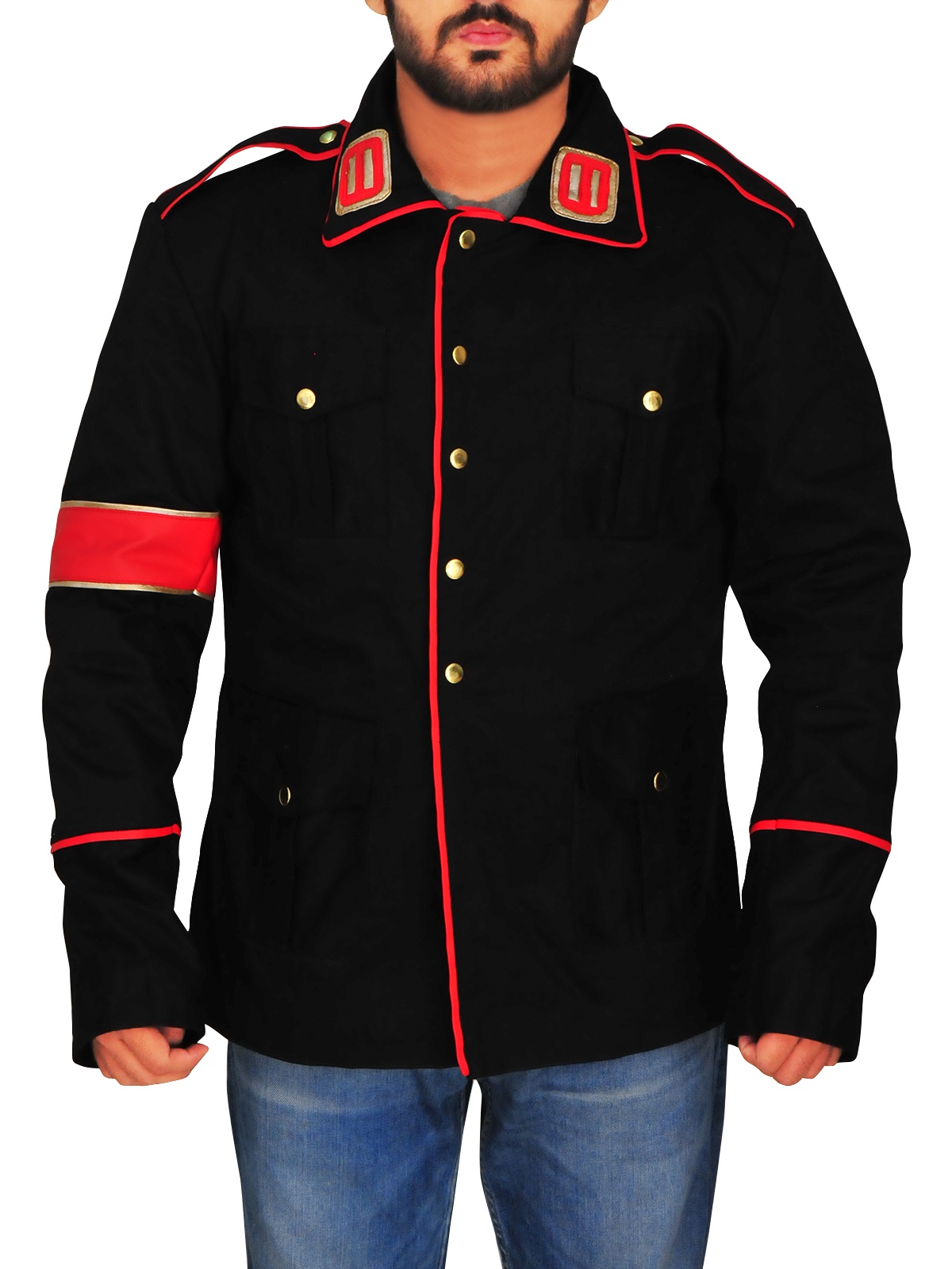 Michael Jackson Black Military Jacket A2 Jackets