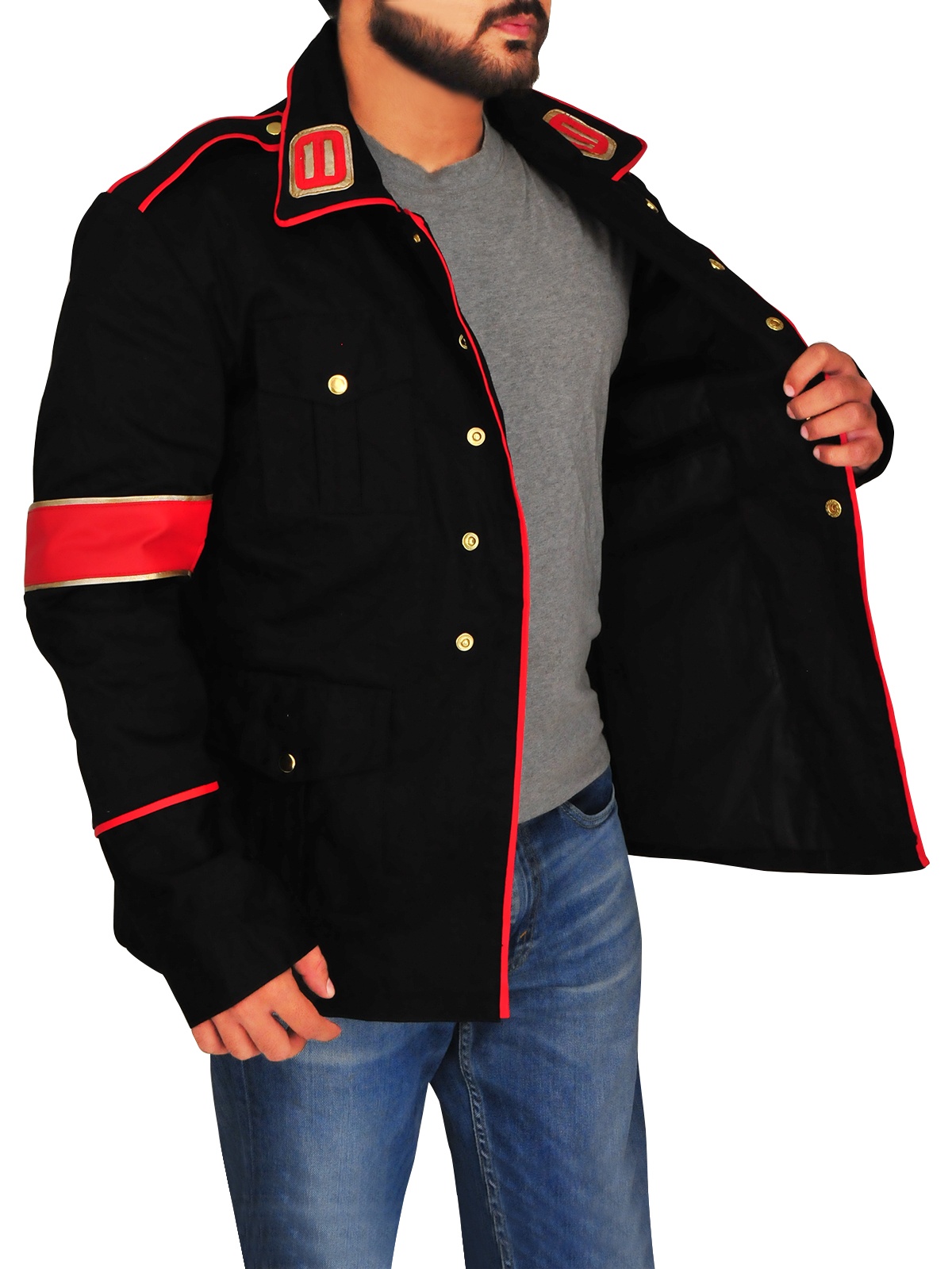 Michael Jackson Black Military Jacket A2 Jackets