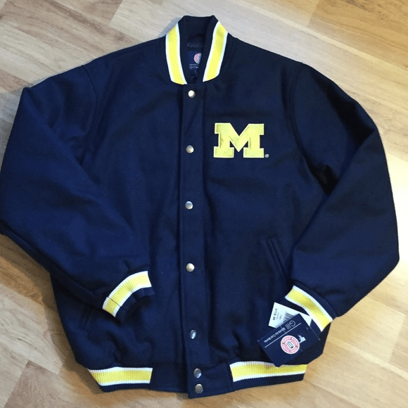 Mens Awesome University Of Michigan Letterman Jacket A2 Jackets