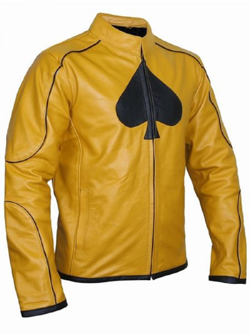 Mens Dijon Spades Mustard Leather Jacket A2 Jackets