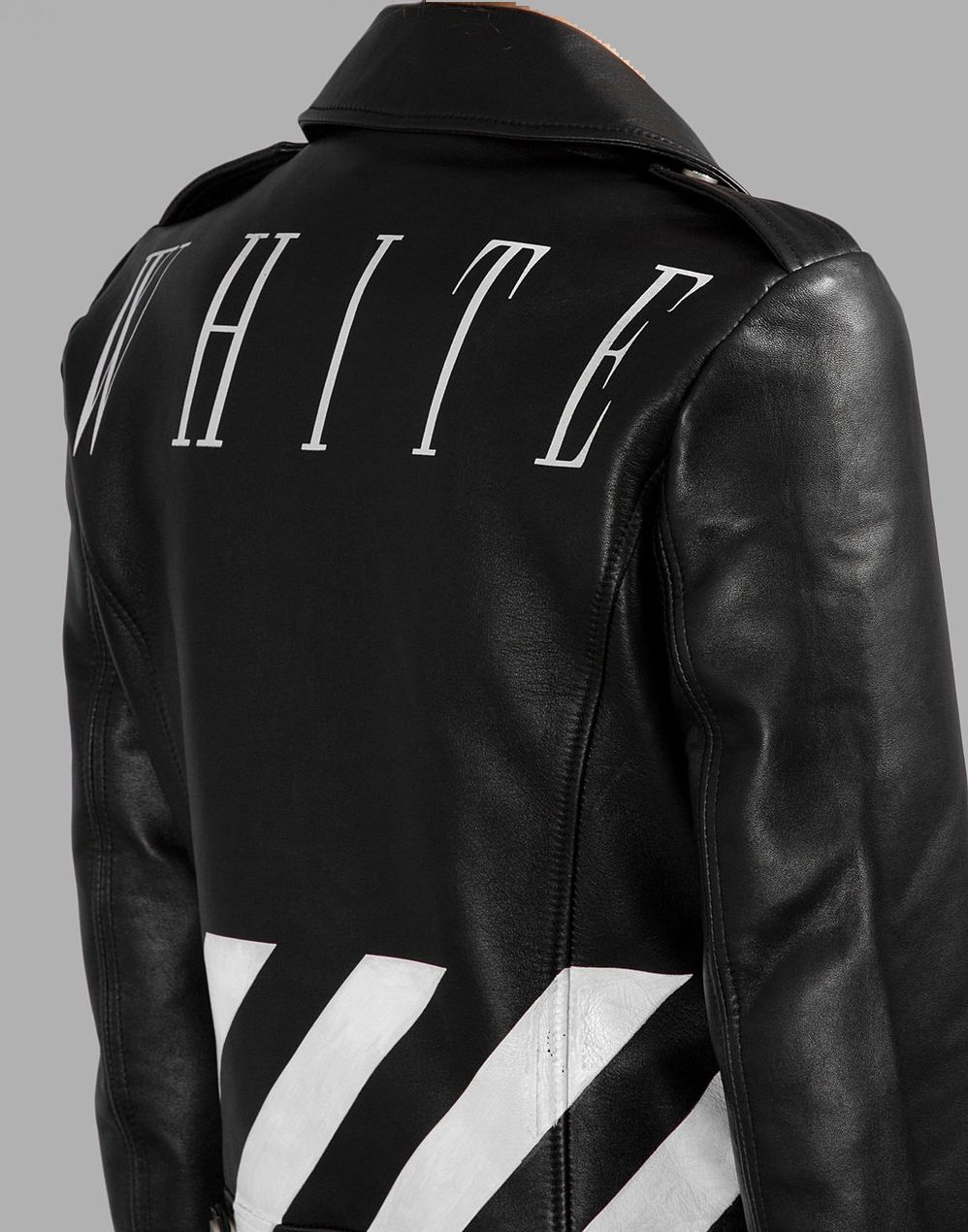 Mens Offwhite Virgil Abloh Leather Jacket A2 Jackets
