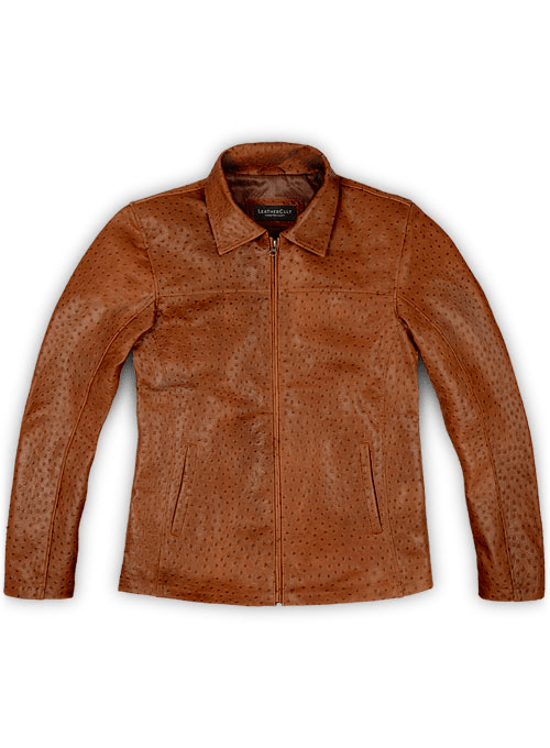 Ostrich Leather Jacket A2 Jackets