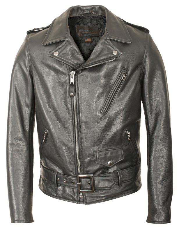 Mens Schotts Motorcycle Leather Jacket A2 Jackets