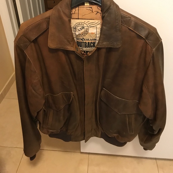 Newzealand Outback Brown Leather Jacket A2 Jackets