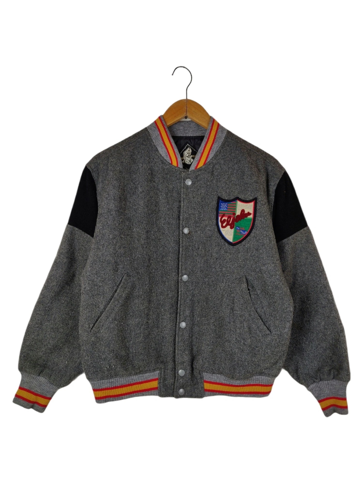 Grey Varsity Jacket A2 Jackets