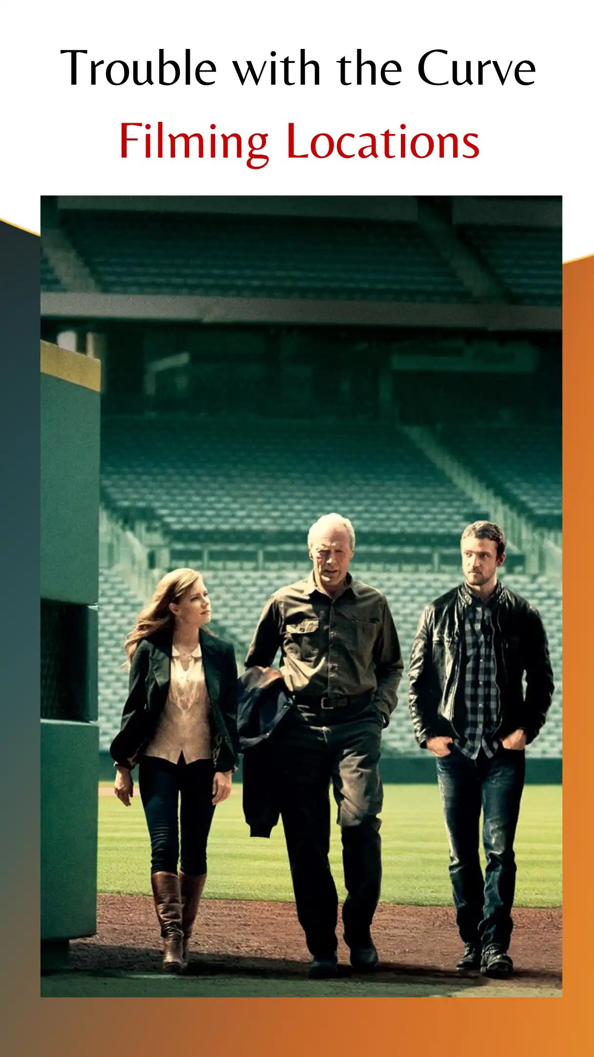 Trouble with the Curve Filming Locations (2012)