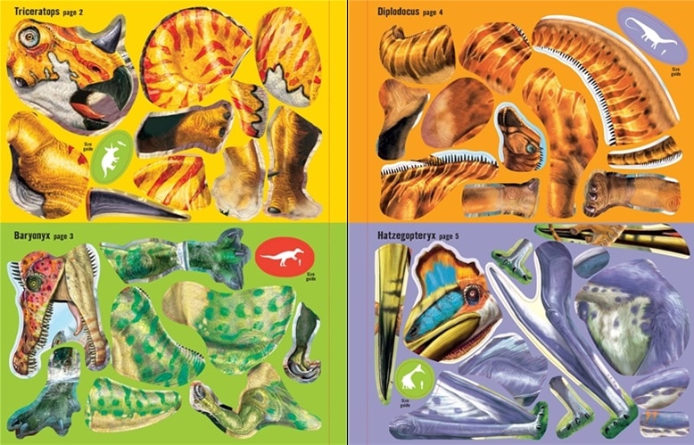 Build Your Own Dinosaurs Sticker Book A2Z Science &amp, Learning Store