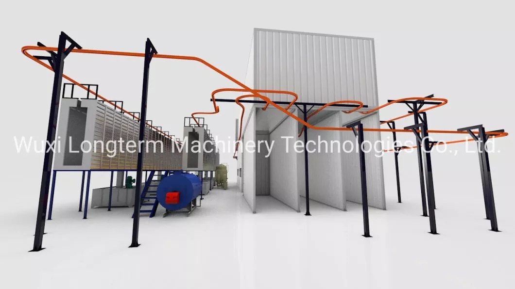 Intelligence Automatic Metal Hangers Powder Coating, Electrostatic