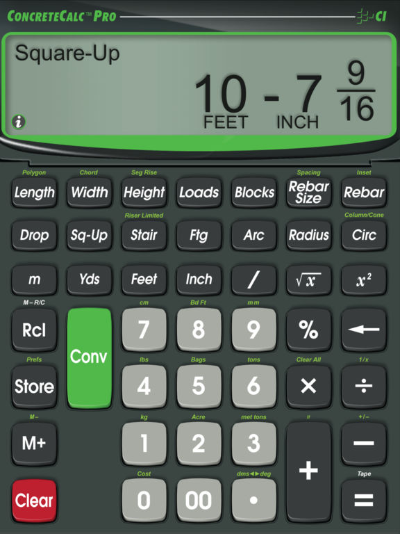 App Shopper ConcreteCalc Pro Construction Math Calculator (Utilities)