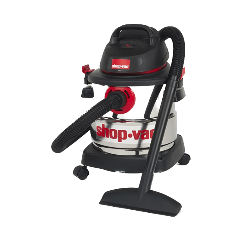 ShopVac Stainless Steel Wet/Dry Vacuum, 5 gal Capacity, 4.5 Peak hp