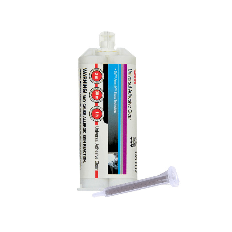 3M™ Universal Adhesive Clear, 50 mL, 08107 Twopart, clear epoxy that