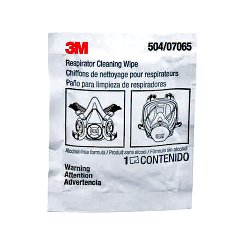 3M™ Respirator Cleaning Wipe 504, 07065, AlcoholFree, Individually