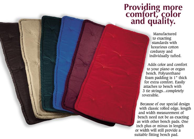 Piano Bench Pads William R Monroe Piano Services