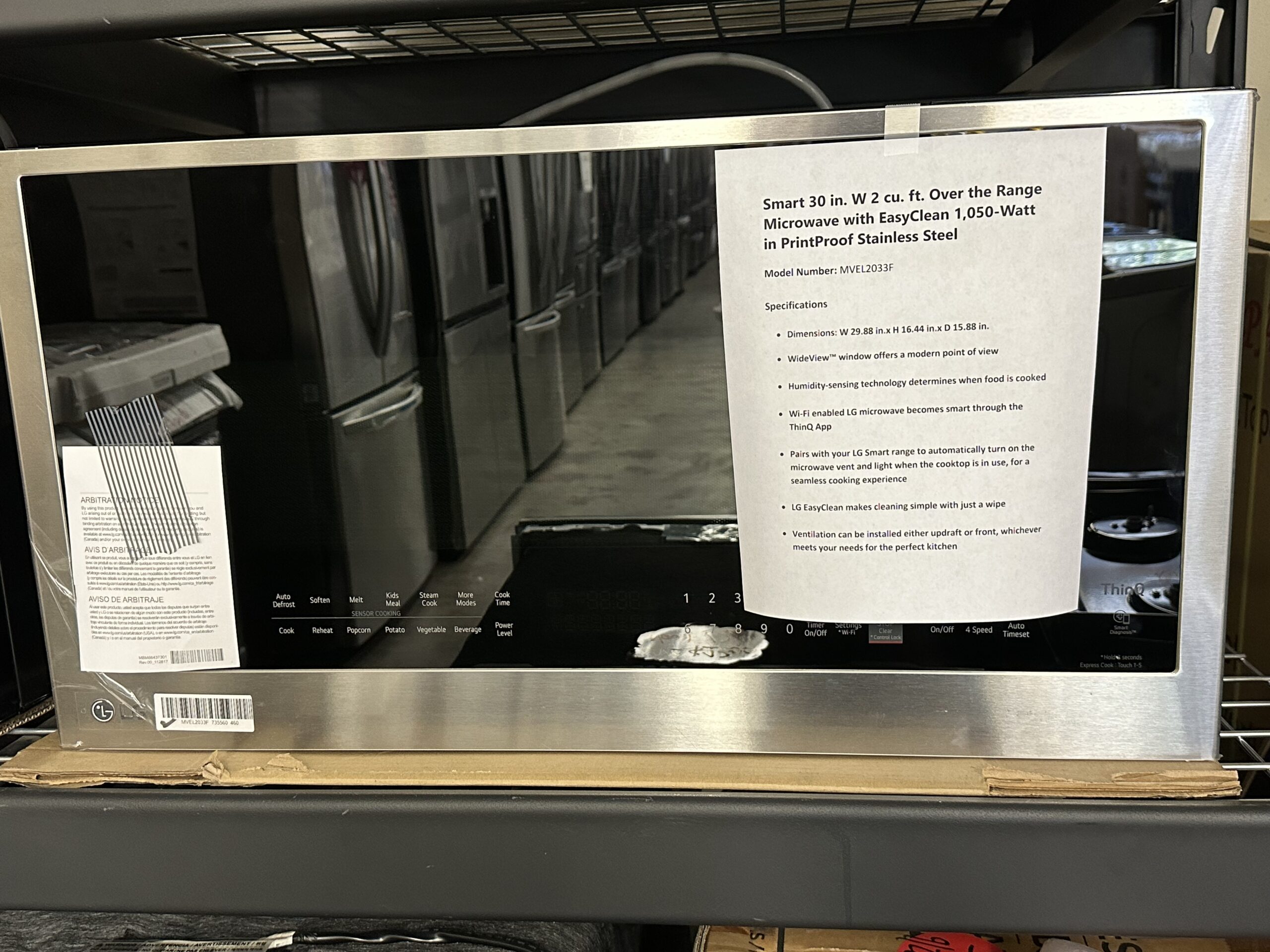 52% OFF LG 30'' Over-the-Range Microwave With EasyClean - Appliance For