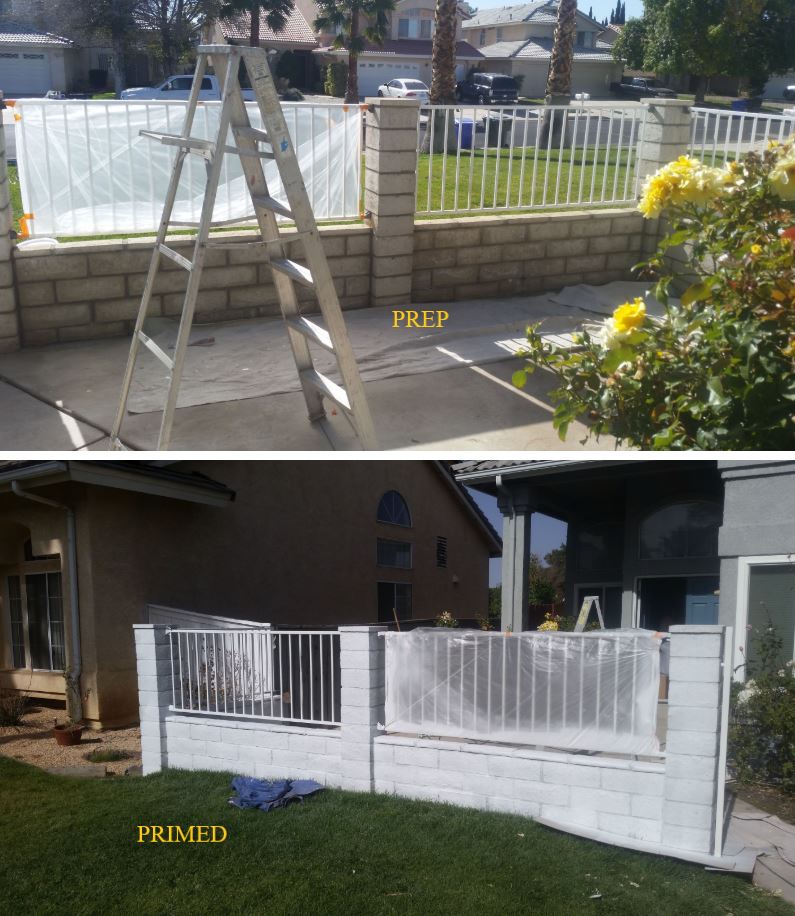 Decks, Fences and Concrete A4 Painting