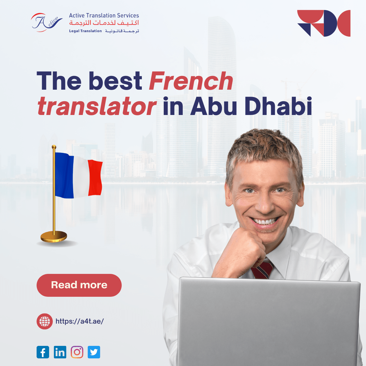 The best French translator in Abu Dhabi Active Translation Services