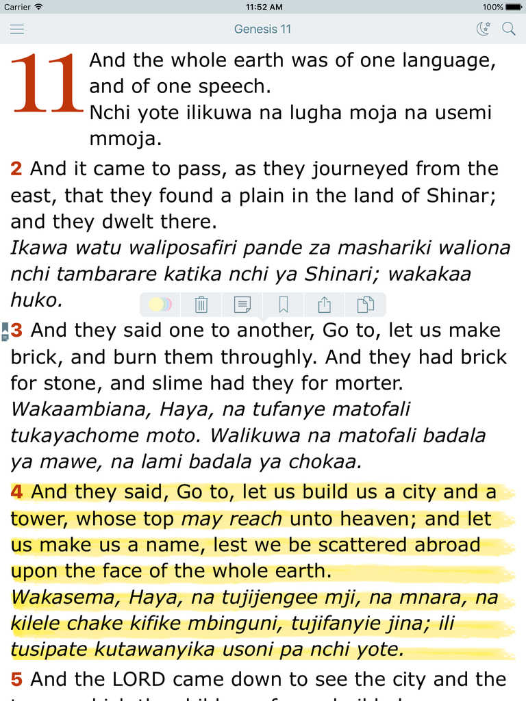 App Shopper Swahili English Bilingual Bible (Biblia Takatifu King